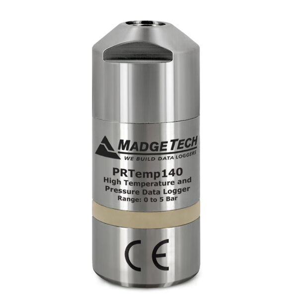 MadgeTech PRTemp140 is a submersible, pressure and high temperature data logger.