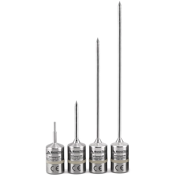 MadgeTech HiTemp140 rigid probe is available in 4 different lengths.