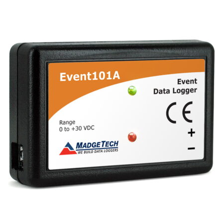 The MadgeTech Event101A is a compact data logger that monitors and records the occurrences of a specific event. With a 10-year battery life, the Event101A is ideal for long-term field studies that focus on the when a specific event happens and for how long.