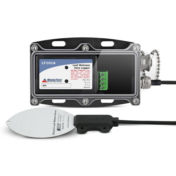 MadgeTech LF101A leaf wetness sensor measure and record water content.