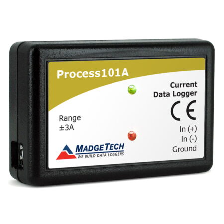 MadgeTech Process101A is a compact 4-20mA data logger that measures and records low-level DC currents.