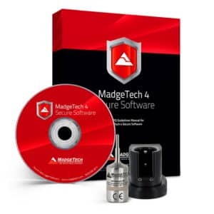 MadgeTech AVS140-1 kit includes the Secure software and temperature data logger.