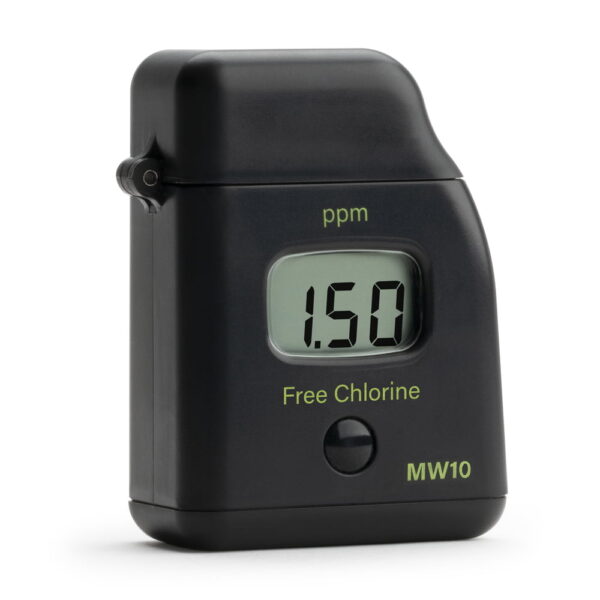 Milwaukee Instruments MW10 Digital Free Chlorine Tester with range 0.00 to 2.50 ppm.