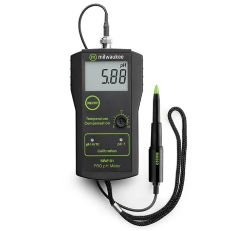 Milwaukee MW102-SOIL soil pH meter is ideal for laboratory and field soil testing.