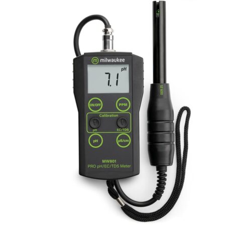 Milwaukee instruments MW801 3 in 1 meter to monitor EC, pH and TDS.