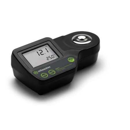 Milwaukee Instruments MA873 Digital Refractometer for sugar analysis.