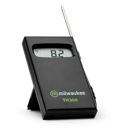 Milwaukee TH300 Digital Thermometer angle view.