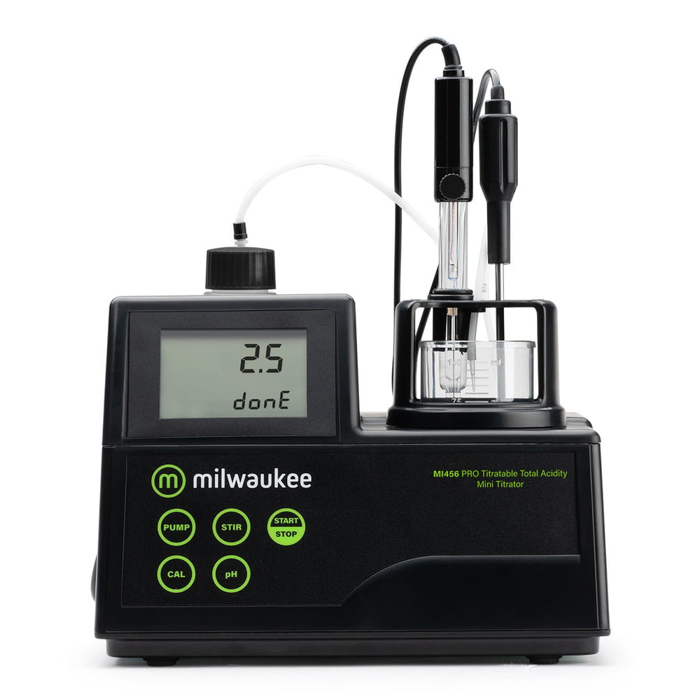 Milwaukee Instruments Mi456 PRO Mini Titrator for total acidity in Wine.
