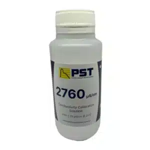 2760 µS/cm Conductivity Calibration Solution for EC meter calibration, available in 250ml and 500ml bottles.