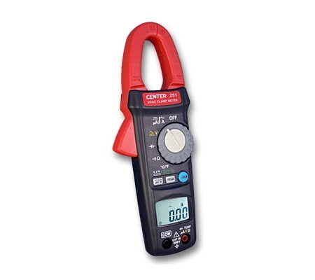 CENTER C251 TRMS HVAC Clamp Meter with 0.01A High Resolution.