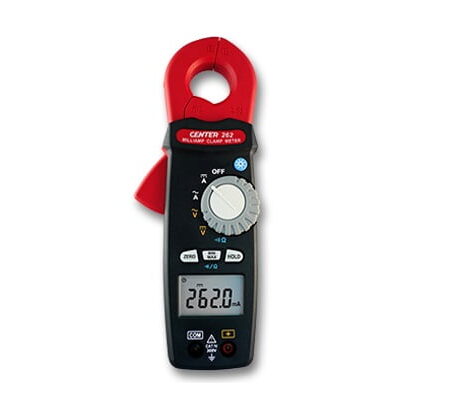 CENTER C262 TRMS Milli-Amp AC/DC Clamp Meter with 0.1 mA Current Resolution.