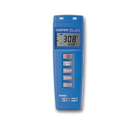 CENTER C308 Dual Input Thermometer for k type thermocouples.