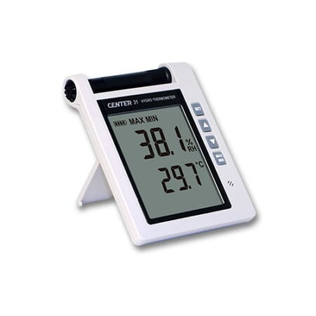 CENTER C31 Thermo Hygrometer digital has a large LCD display for easy read out and alarms.