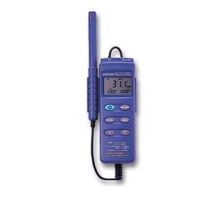 CENTER C311 dual input humidity temperature meter accepts type K thermocouples.