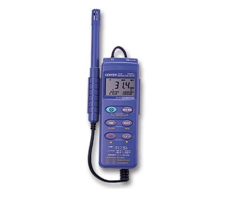 CENTER C314 Datalogger Dual Input Humidity Temperature Meter accepts a K-Type thermocouple temperature sensor and can keep 16,000 Records of data.