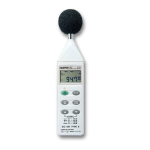 CENTER C321 Sound Level Meter with 3 ranges, measures up to 130dB.