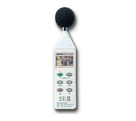 CENTER C322 Sound level data logger can keep 32,000 Records in memory.