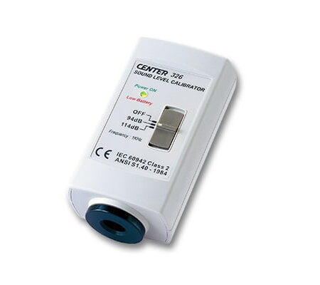 CENTER C326 sound level calibrator with calibration points 94dB And 114dB At 1KHz.