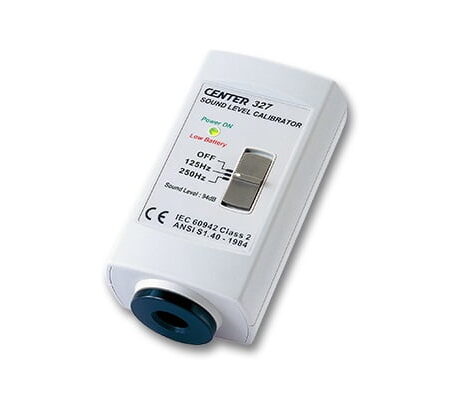 CENTER C327 sound level calibrator is suitable for 1 inch and 1/2 inch microphones.