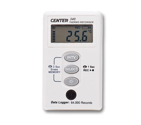 CENTER C340 temperature recorder for temperatures between 30~70℃.