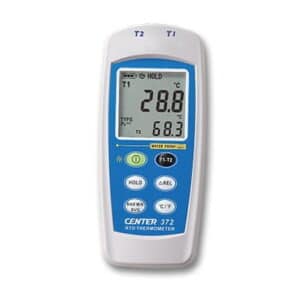 CENTER 372 dual input RTD thermometer.