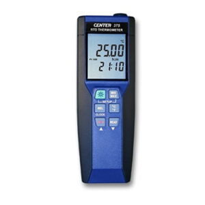 CENTER 375 precision RTD thermometer.