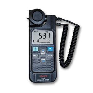 CENTER C531 light meter has a movable Probe for easy access to the light source.