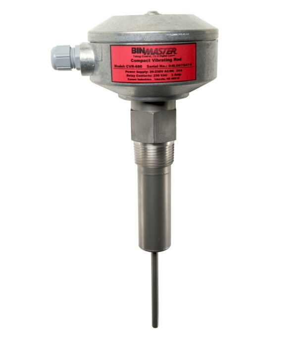 VR-600 is a compact vibrating rod that is ideal for small bins, hoppers, and feeders.