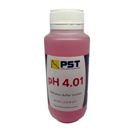 PST pH 4.01 pH buffer solution is available in 250ml and 500ml bottles.