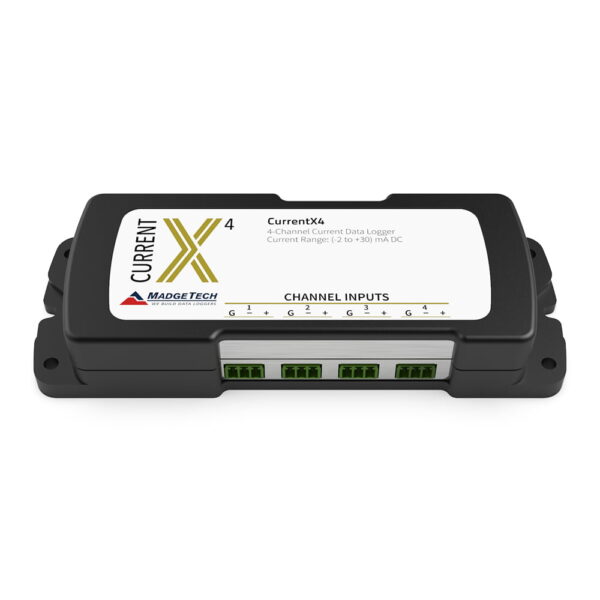 MadgeTech CurrentX-4 is a 4-channel 4-20mA data logger.
