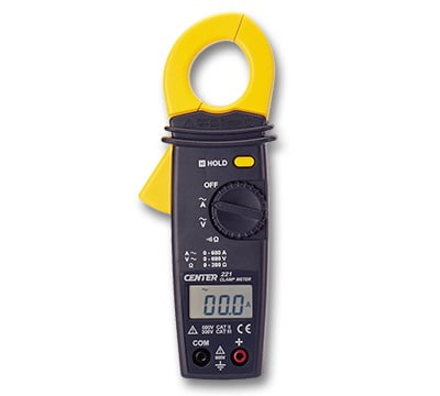 CENTER C221 AC Clamp meter with 200A and 600A ranges.
