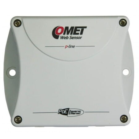 COMET P8641 Ethernet temperature and humidity sensor with 4 channels and Power over Ethernet.