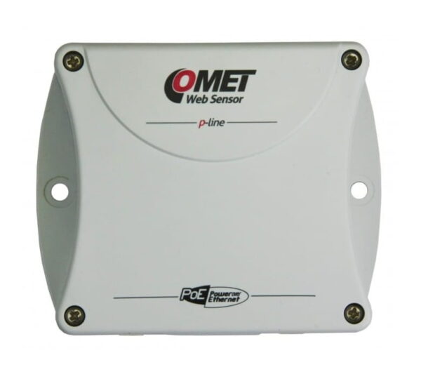 COMET P8641 Ethernet temperature and humidity sensor with 4 channels and Power over Ethernet.
