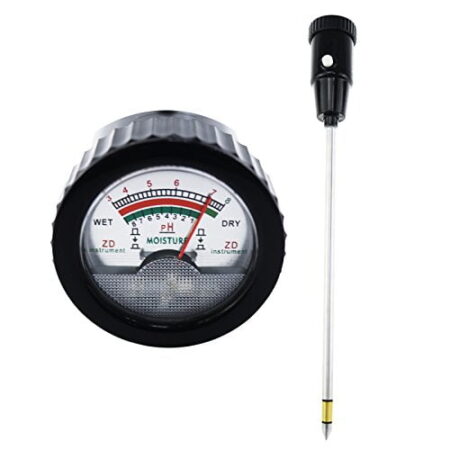ZD06 soil pH tester or soil moisture meter with 30cm long probe for measuring different depths.