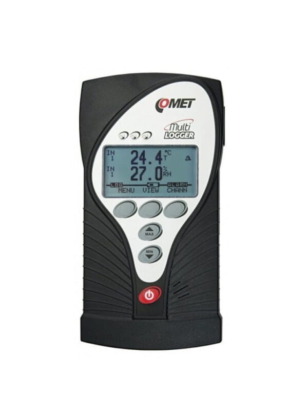 COMET M1140 thermo hygro meter with 4 MiniDIN inputs.