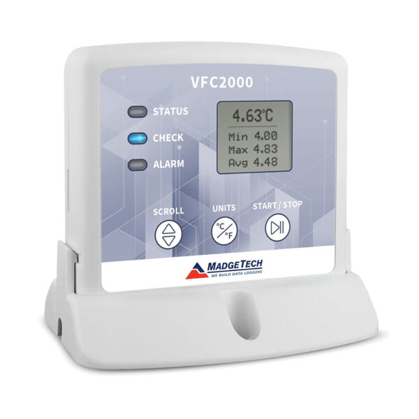MadgeTech VFC2000 is a low-cost vaccine temperature monitoring system.