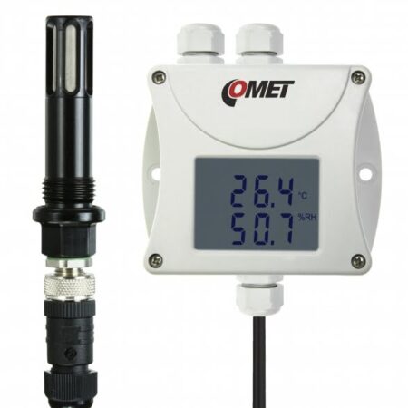 COMET T3419P humidity and temperature transmitter for Compressed air applications.