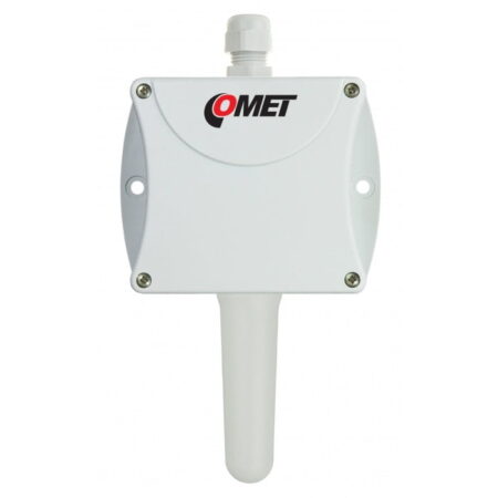 COMET P0120 Temperature Transmitter with 4-20mA output, measuring range -30 to +80 °C.