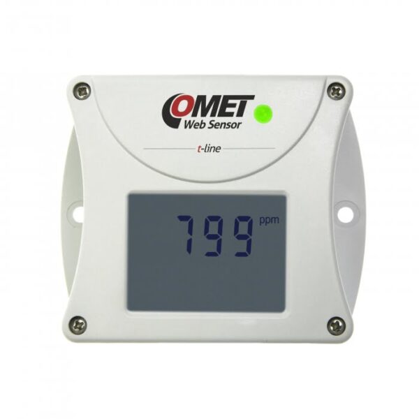 COMET T5540 Remote CO2 concentration WebSensor with Ethernet interface.