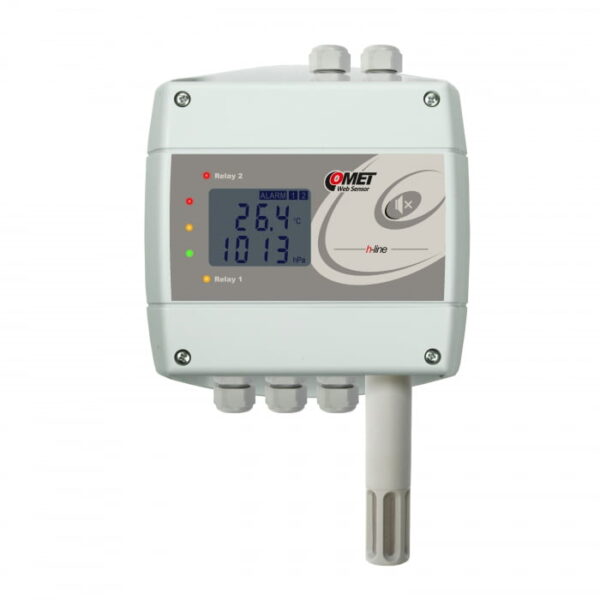 COMET H7530 thermometer hygrometer barometer with Ethernet interface and relays.