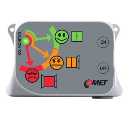 COMET U8415 CO2 Monitor with built in sensor and measuring range from 0 to 5000 ppm.