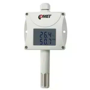 COMET T0210 ambient temperature and relative humidity transmitter with 0-10V output.