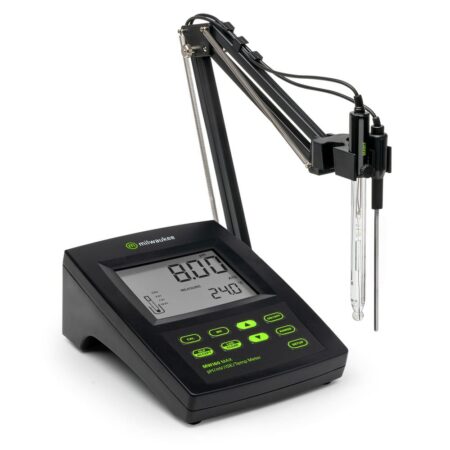 Milwaukee Instruments MW160 MAX data logging Bench Meter can measure and record pH, OPR, ISE, Temperature.