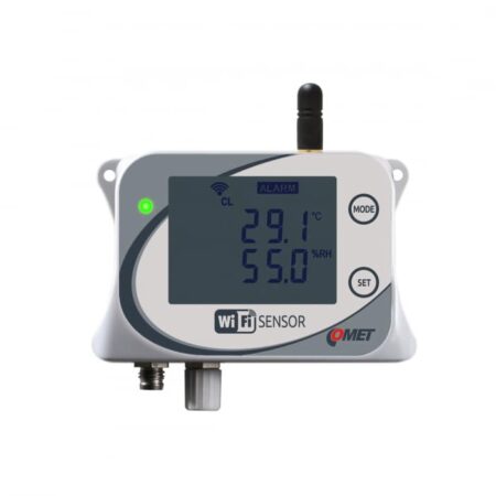 COMET W3721 WiFi temperature and relative humidity sensor for two external probes.