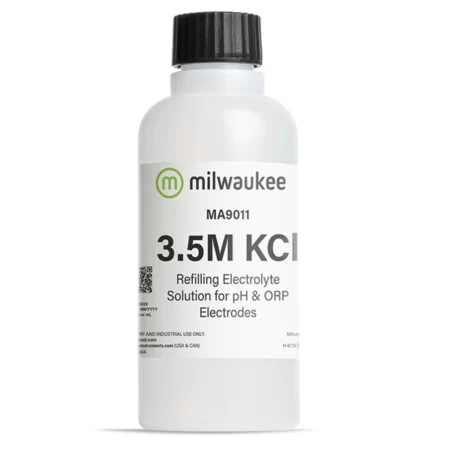 Milwaukee instruments MA9011 Refilling Electrolyte Solution 3.5M KCll for pH and ORP electrodes.