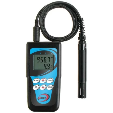 COMET D4141 Thermo-hygro-barometer with external probe.