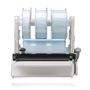 Euronda Euroseal Thermosealing Machine allowing to use 3 different sterilization roll sizes, up to 300mm width in total.