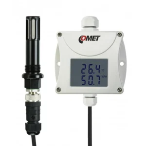 COMET T0211P humidity and temperature transmitter for compressed air applications, 0-10V output.