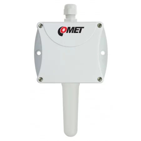 COMET P0210 temperature transmitter with 0-10V output, user adjustable from PC.