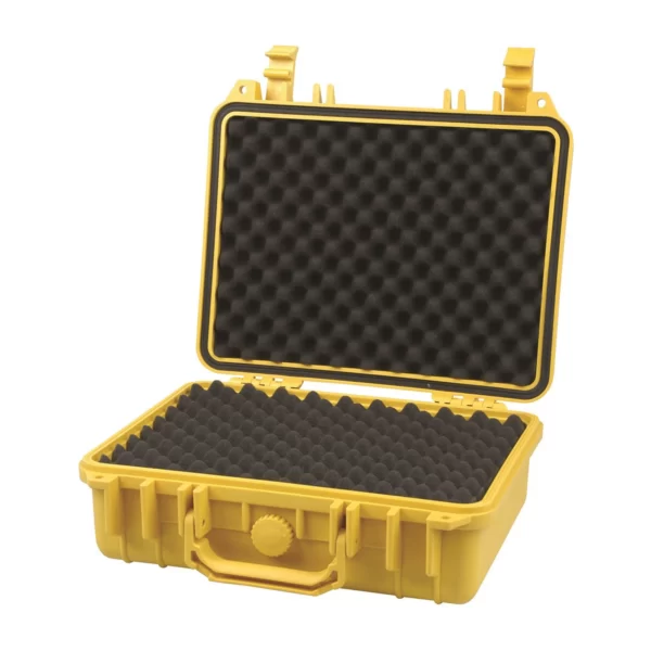 Internal view of the medium and large safe carry case for data loggers.
